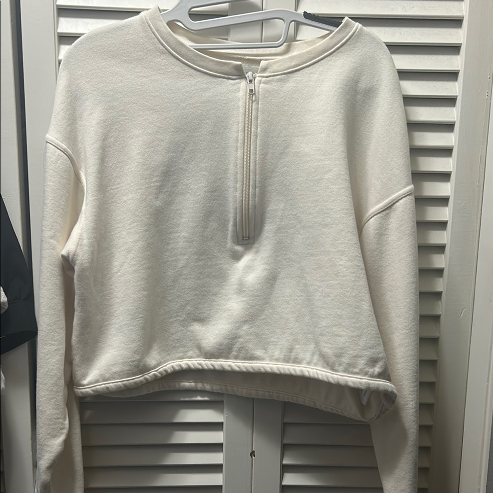 Urban Outfitters Off-White Zip Pullover
